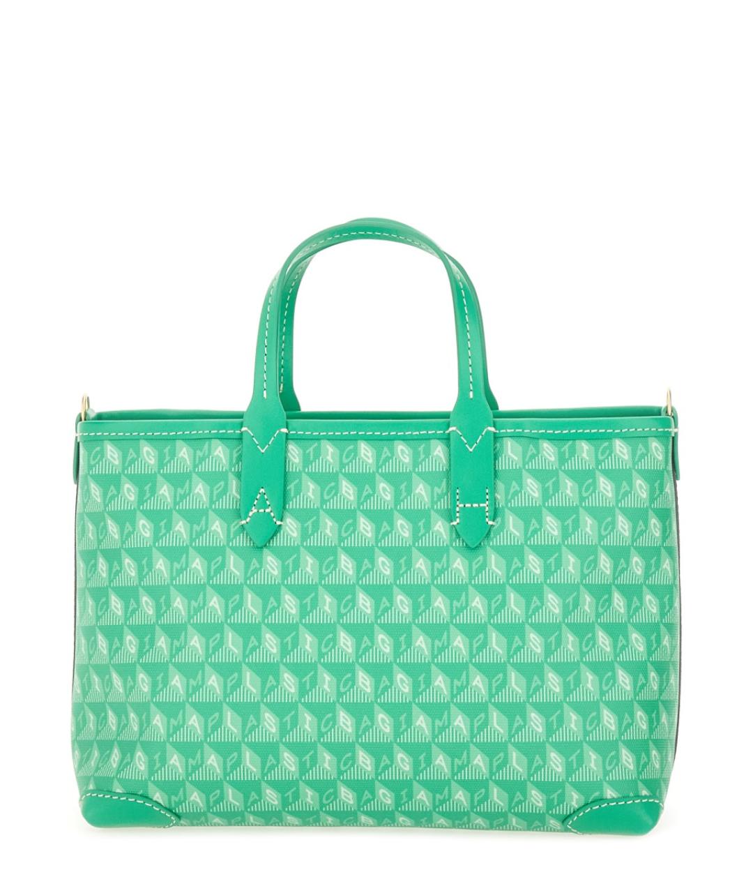 ANYA HINDMARCH Зеленая кожаная сумка тоут, фото 3