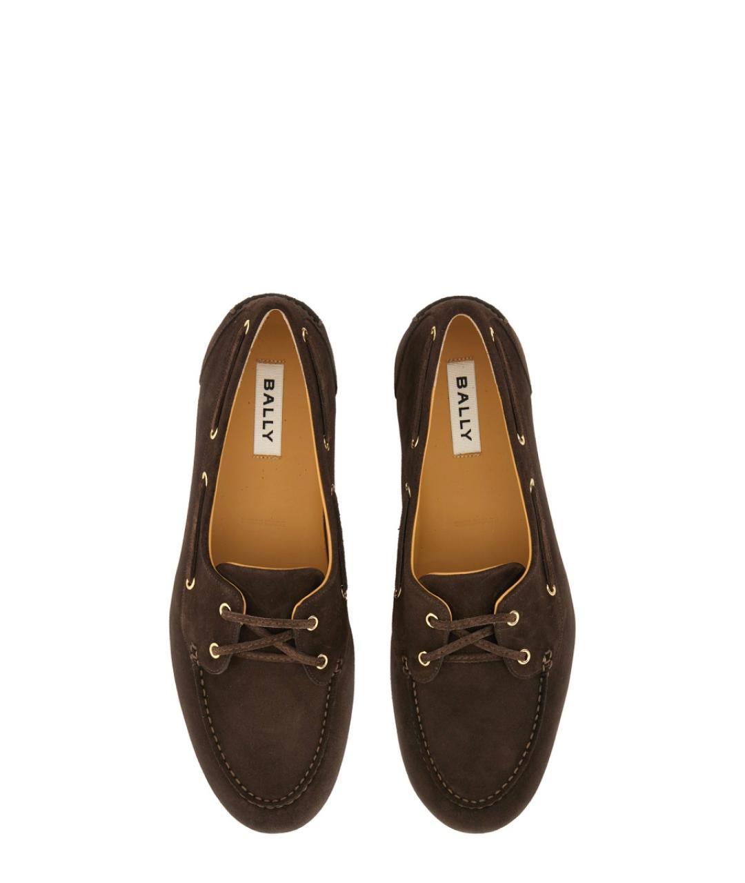 BALLY Коричневые замшевые лоферы, фото 5