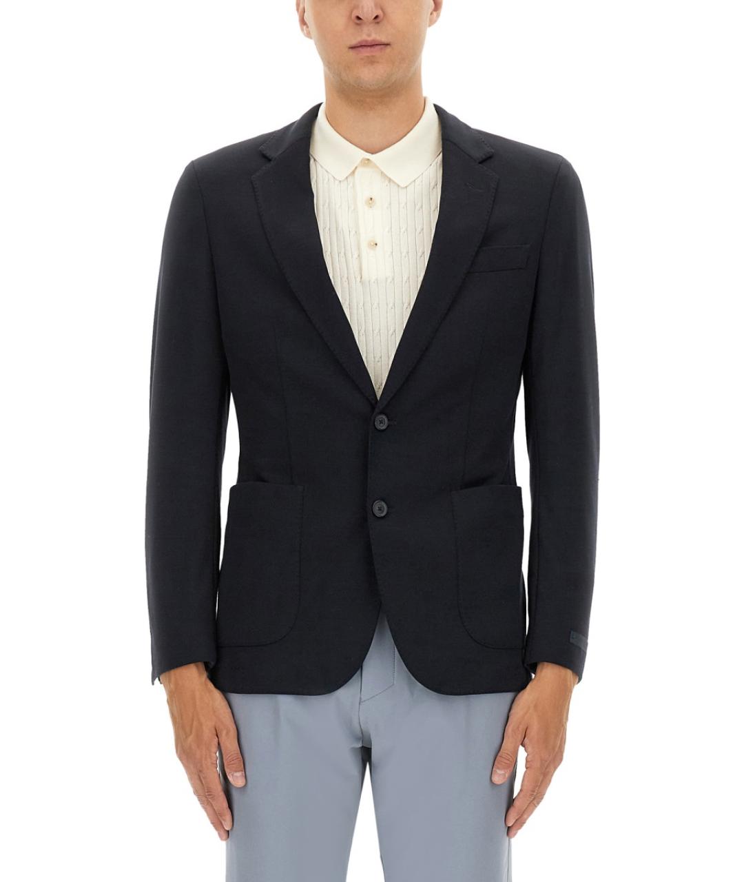 HUGO BOSS Синий хлопковый пиджак, фото 5