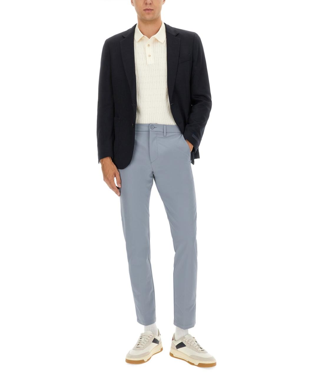 HUGO BOSS Синий хлопковый пиджак, фото 2