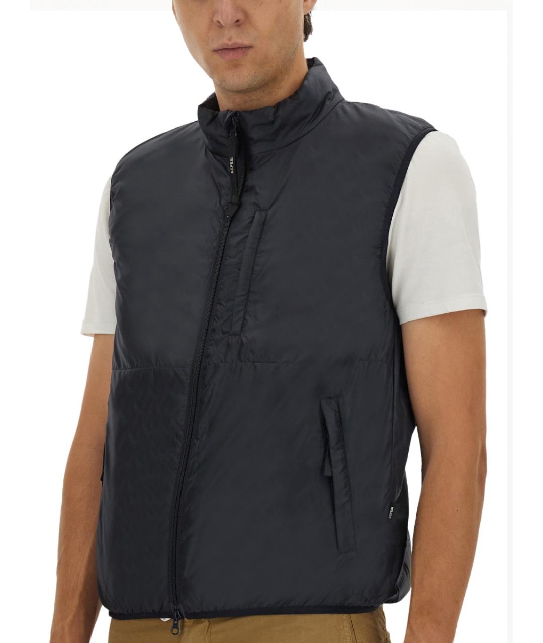 ASPESI Синий полиамидовый жилет, фото 4