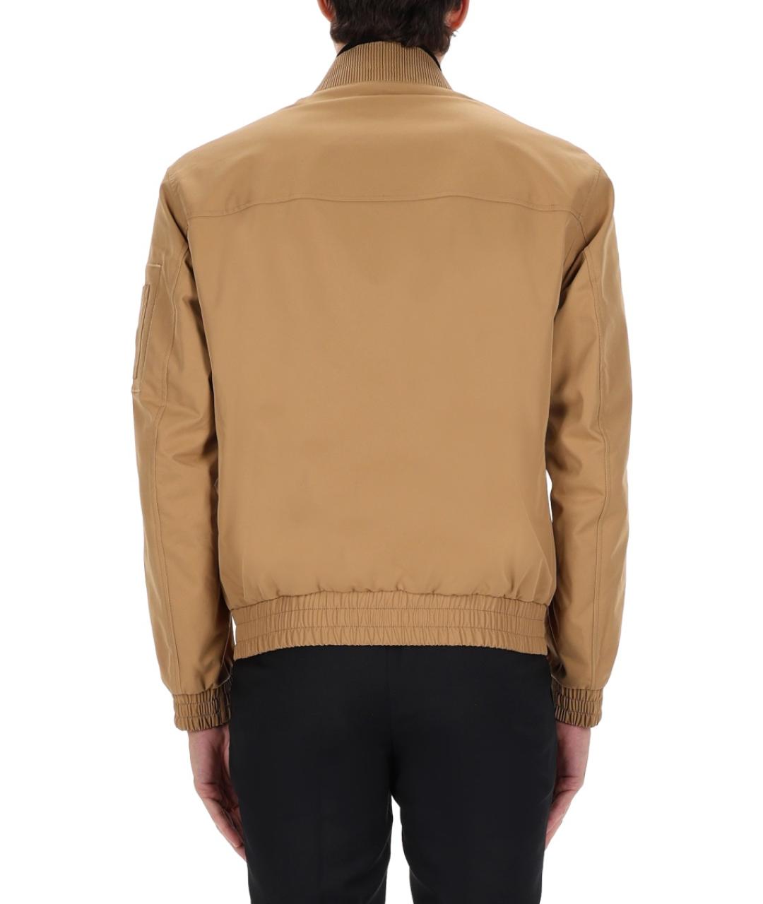 HUGO BOSS Бежевая полиэстеровая куртка, фото 3
