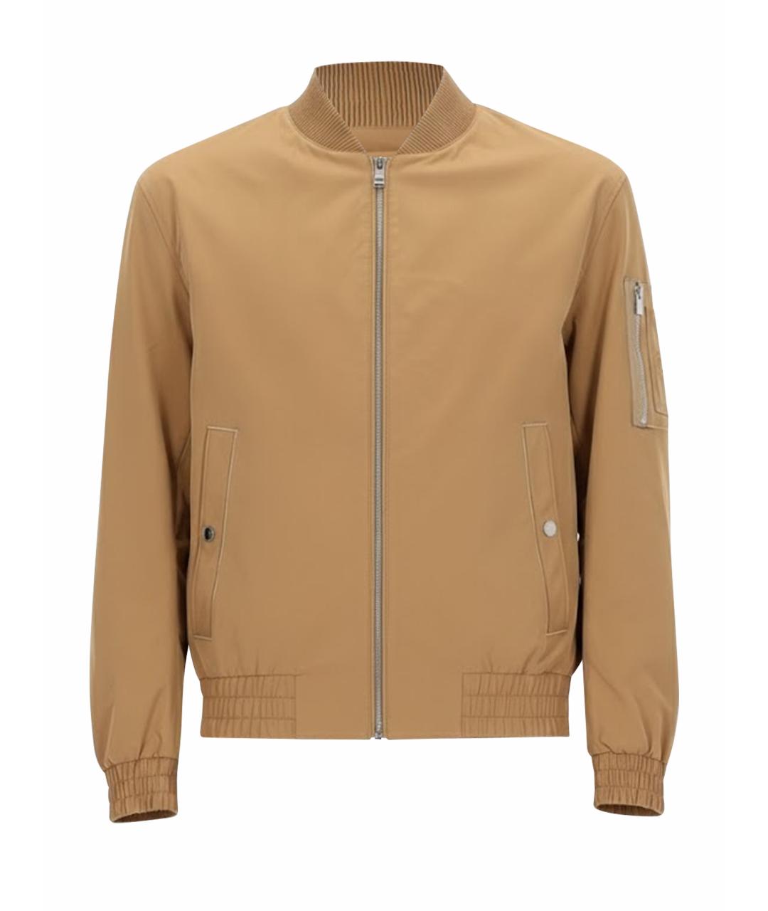 HUGO BOSS Бежевая полиэстеровая куртка, фото 1