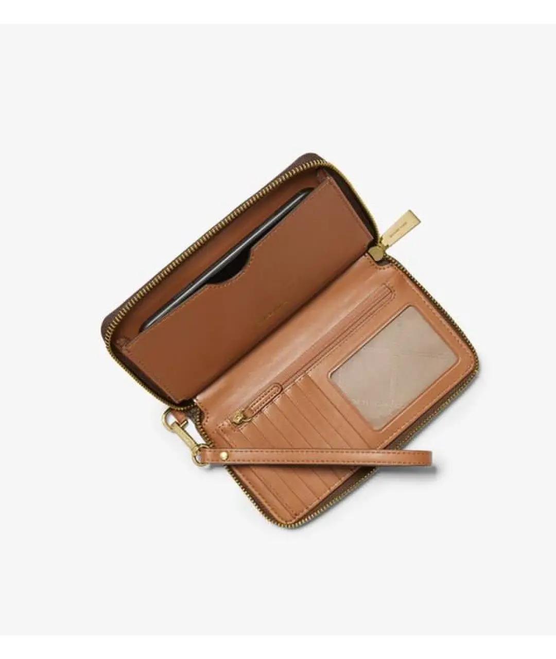 MICHAEL KORS Коричневый кошелек из искусственной кожи, фото 2