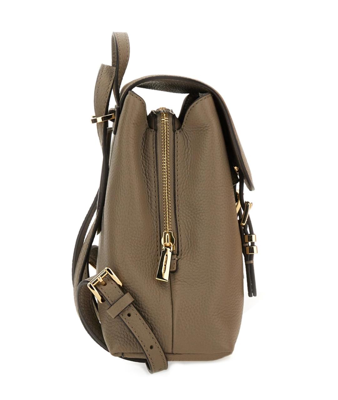 MICHAEL KORS Бежевый кожаный рюкзак, фото 4