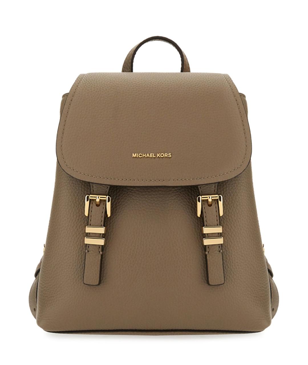 MICHAEL KORS Бежевый кожаный рюкзак, фото 1