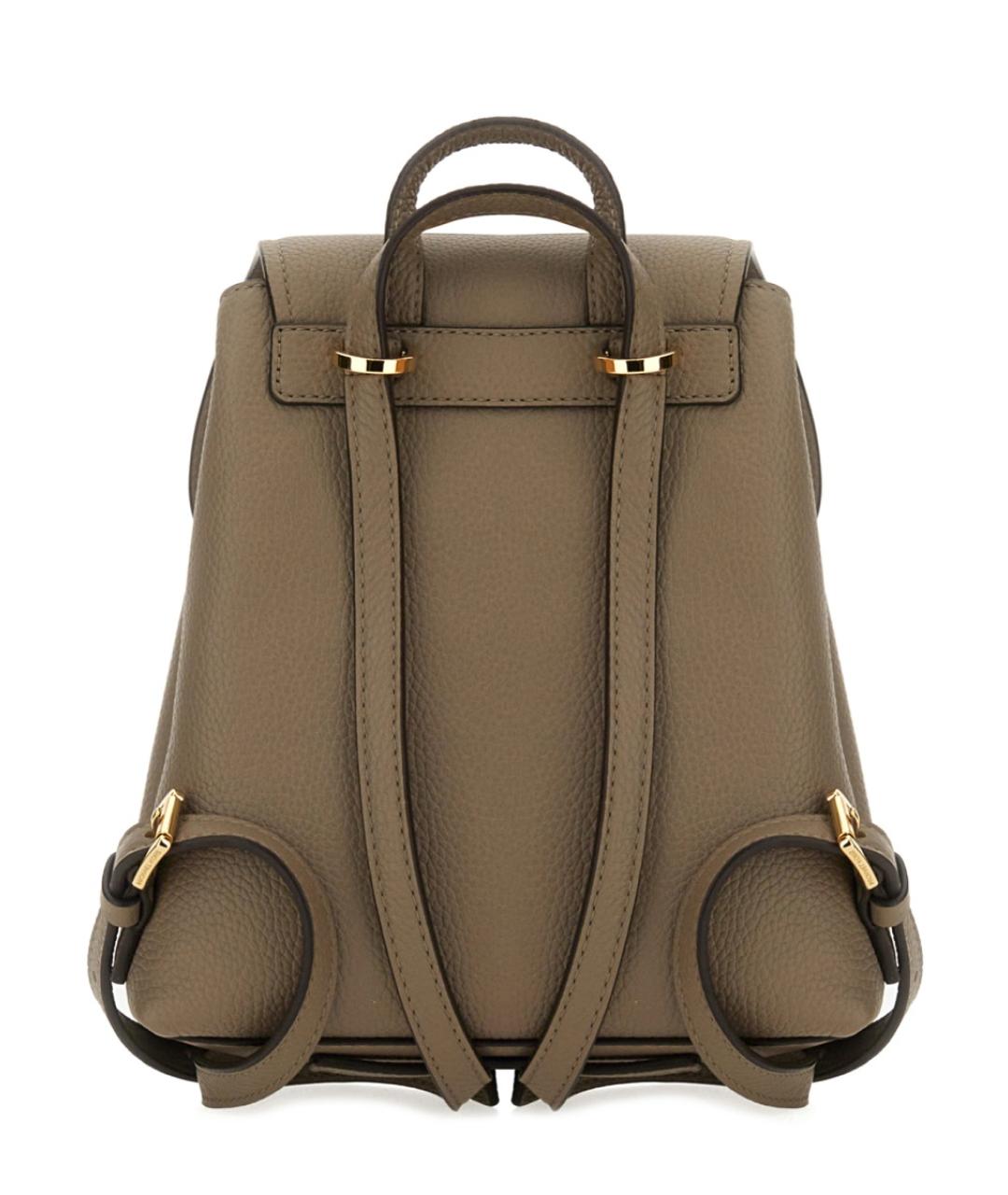 MICHAEL KORS Бежевый кожаный рюкзак, фото 3