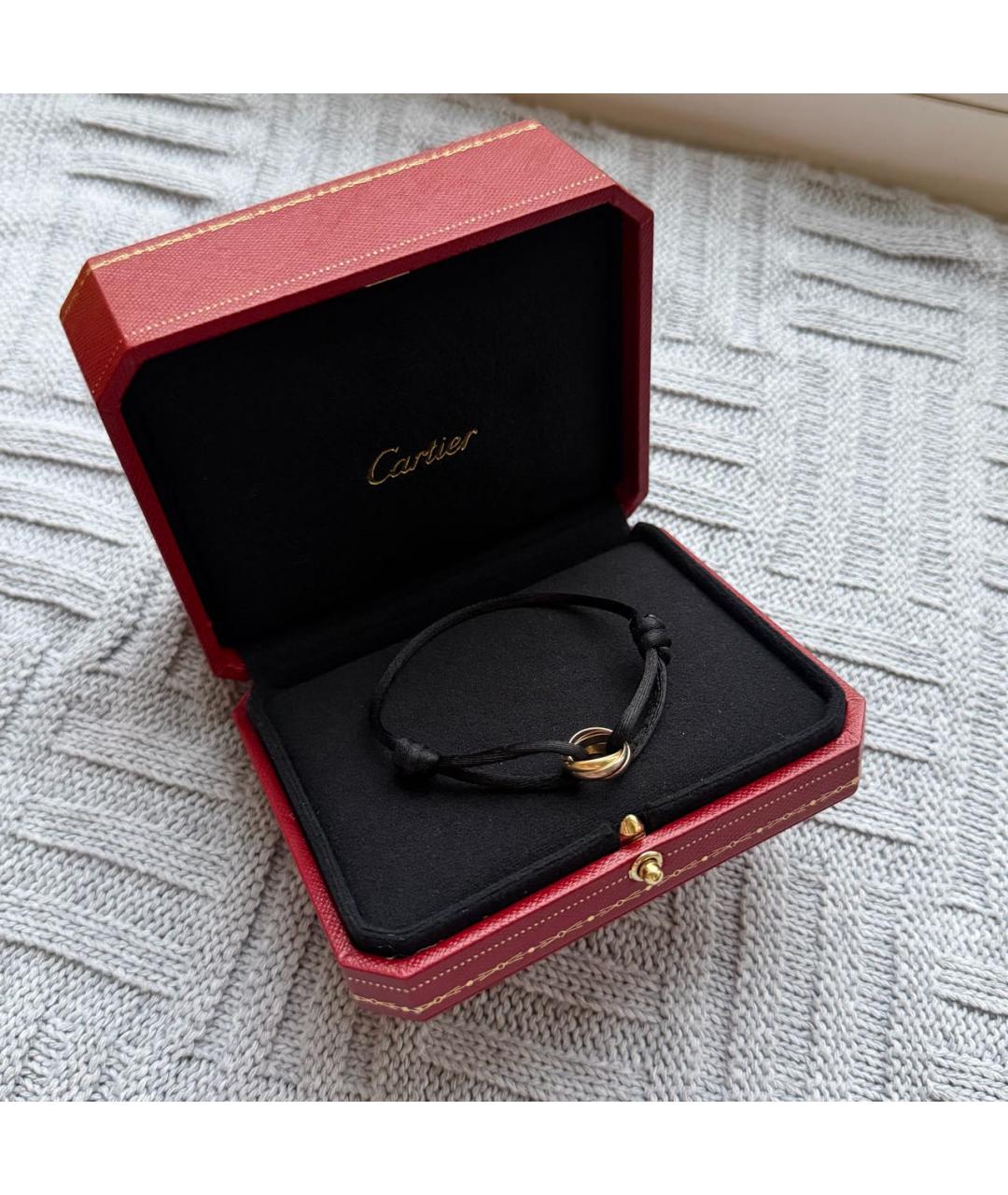 CARTIER Черный браслет из желтого золота, фото 3