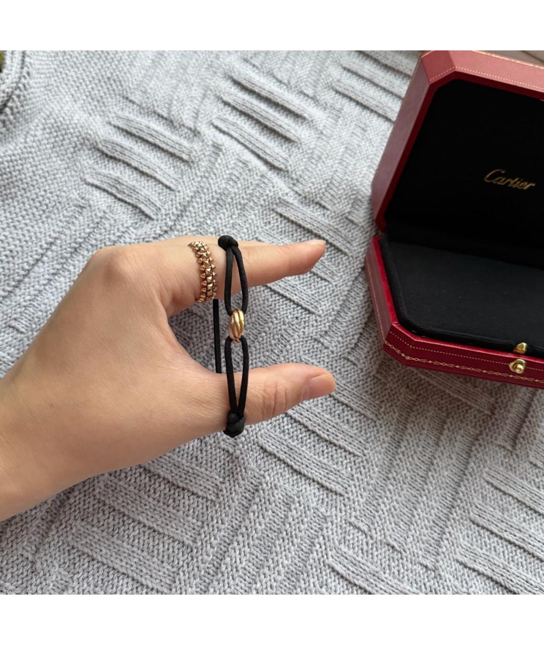 CARTIER Черный браслет из желтого золота, фото 7