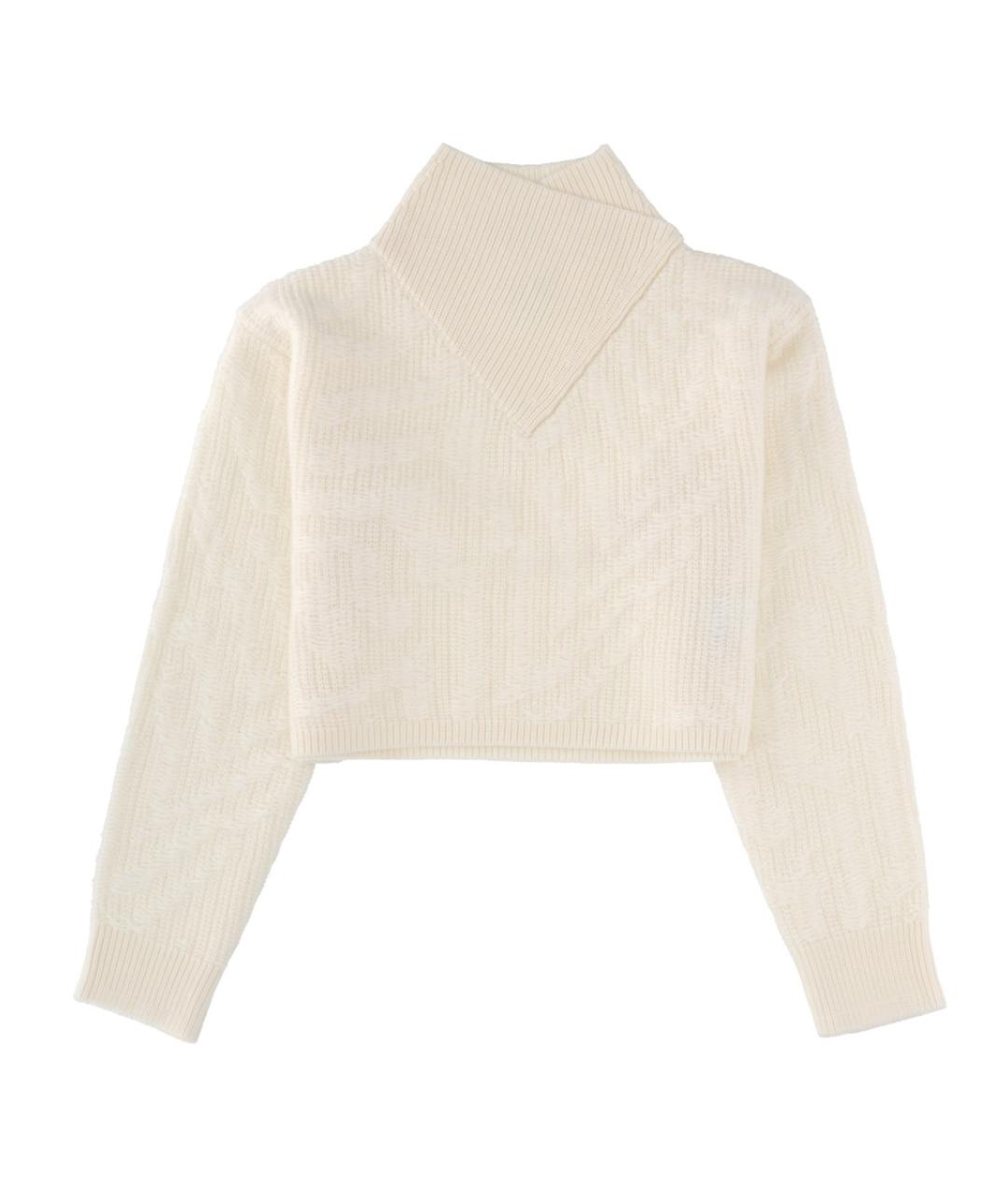 HUGO BOSS Белый шерстяной джемпер / свитер, фото 1