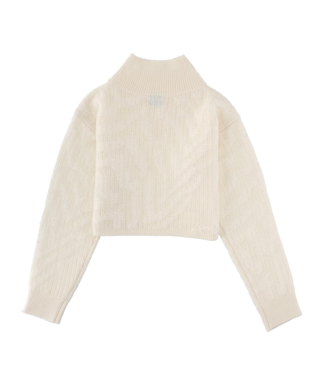 HUGO BOSS Белый шерстяной джемпер / свитер, фото 2