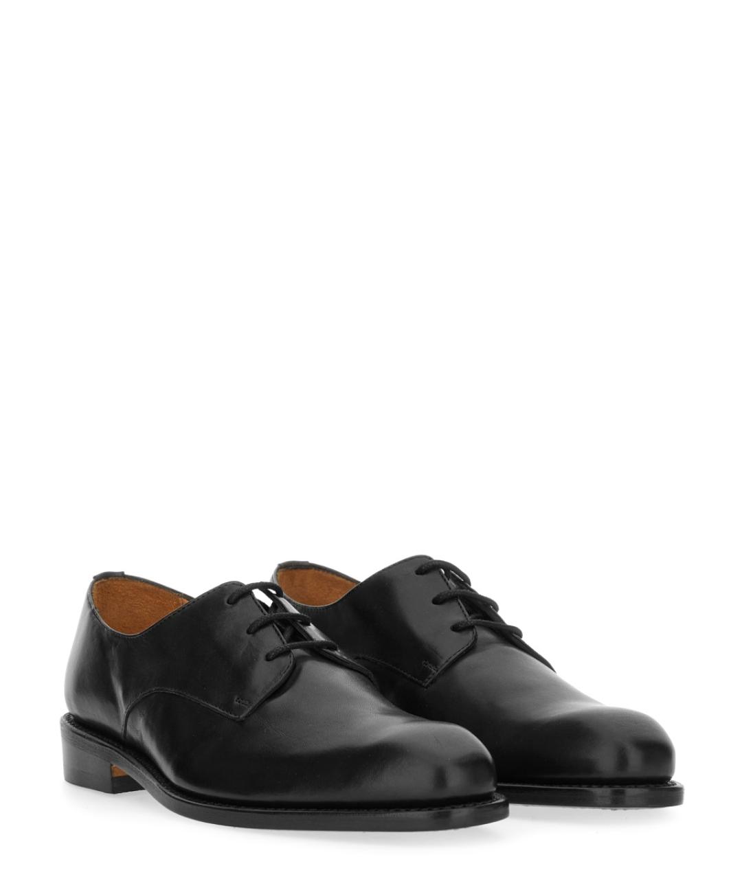 OUR LEGACY Черные кожаные брогги и оксфорды, фото 3