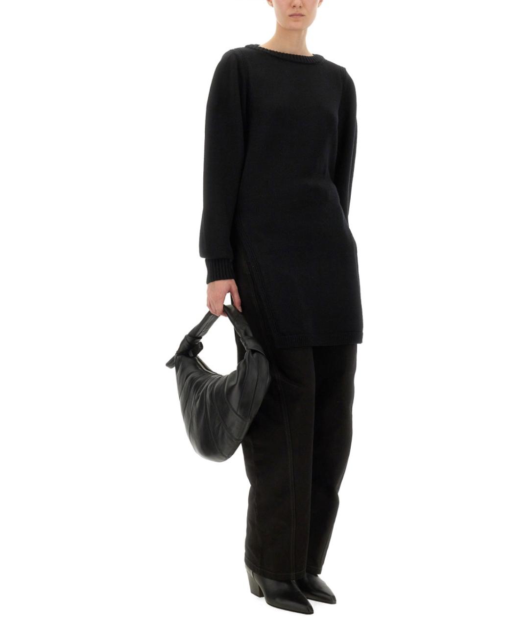 LEMAIRE Черные хлопковые прямые брюки, фото 2