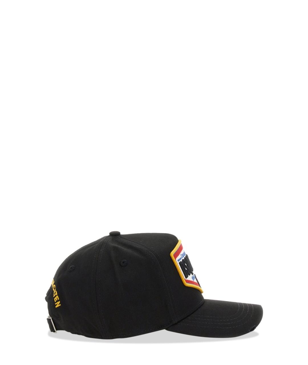 DSQUARED2 Черная хлопковая кепка/бейсболка, фото 2