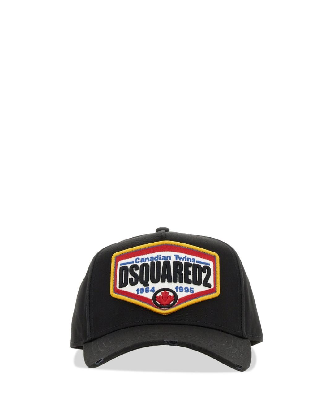 DSQUARED2 Черная хлопковая кепка/бейсболка, фото 1