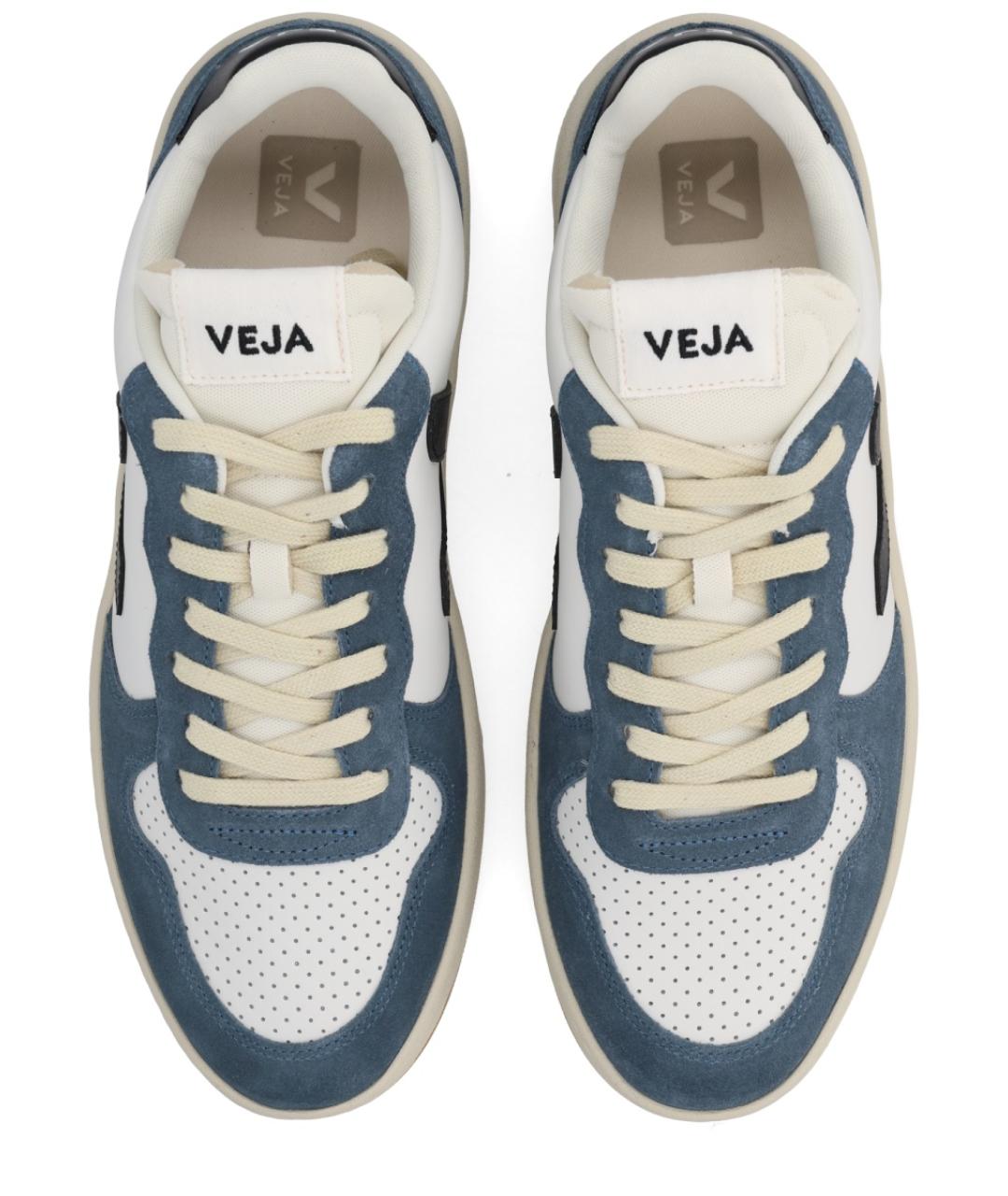 VEJA Синие кожаные низкие кроссовки / кеды, фото 5