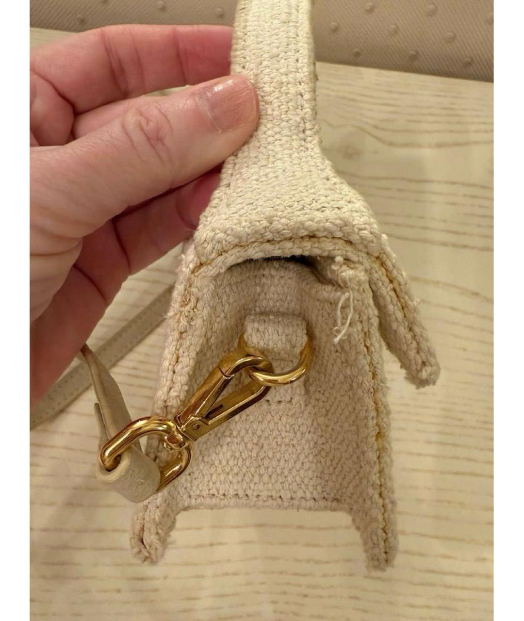 JACQUEMUS Тканевая сумка с короткими ручками, фото 5