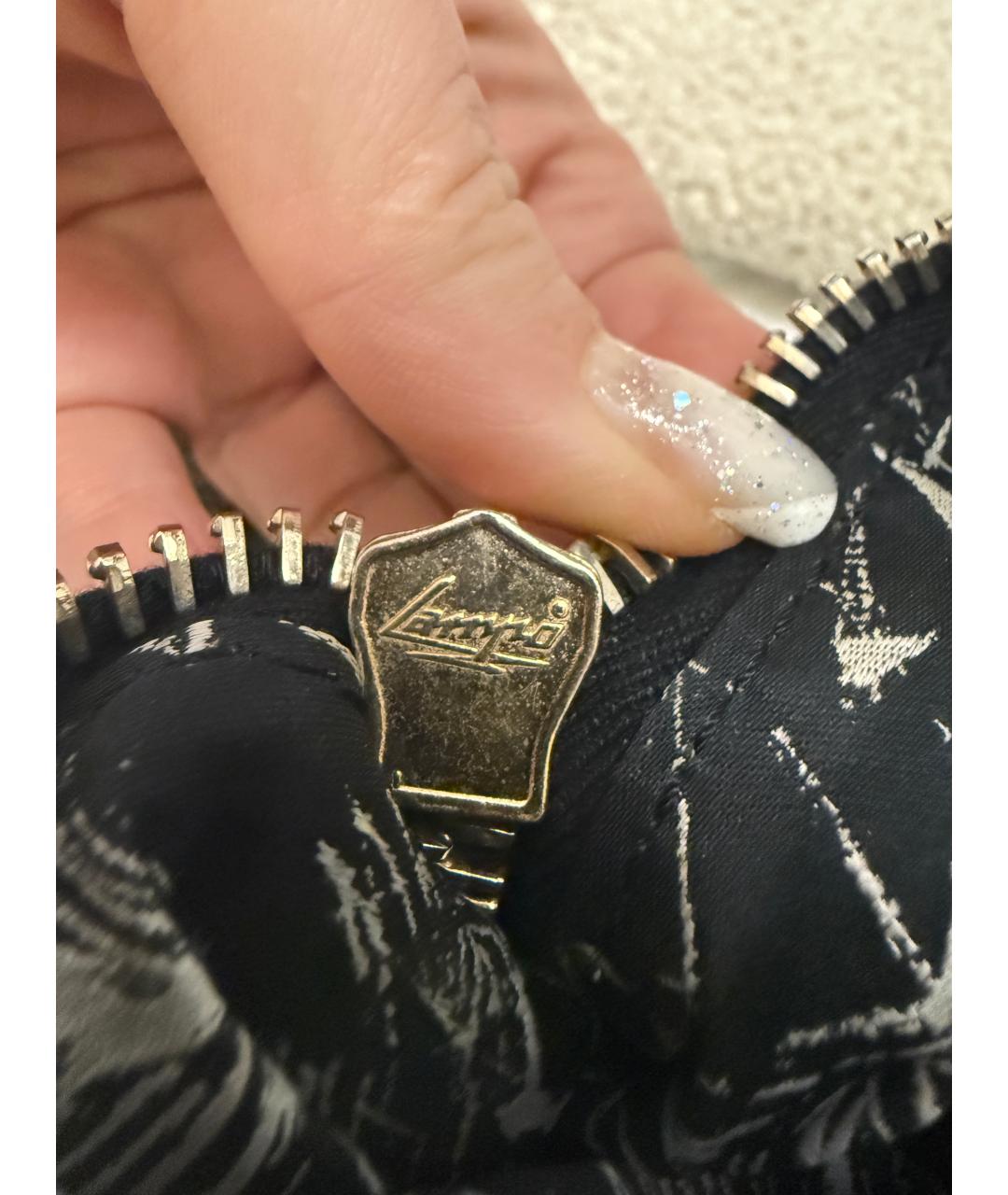 ALEXANDER MCQUEEN Черная кожаная сумка тоут, фото 5