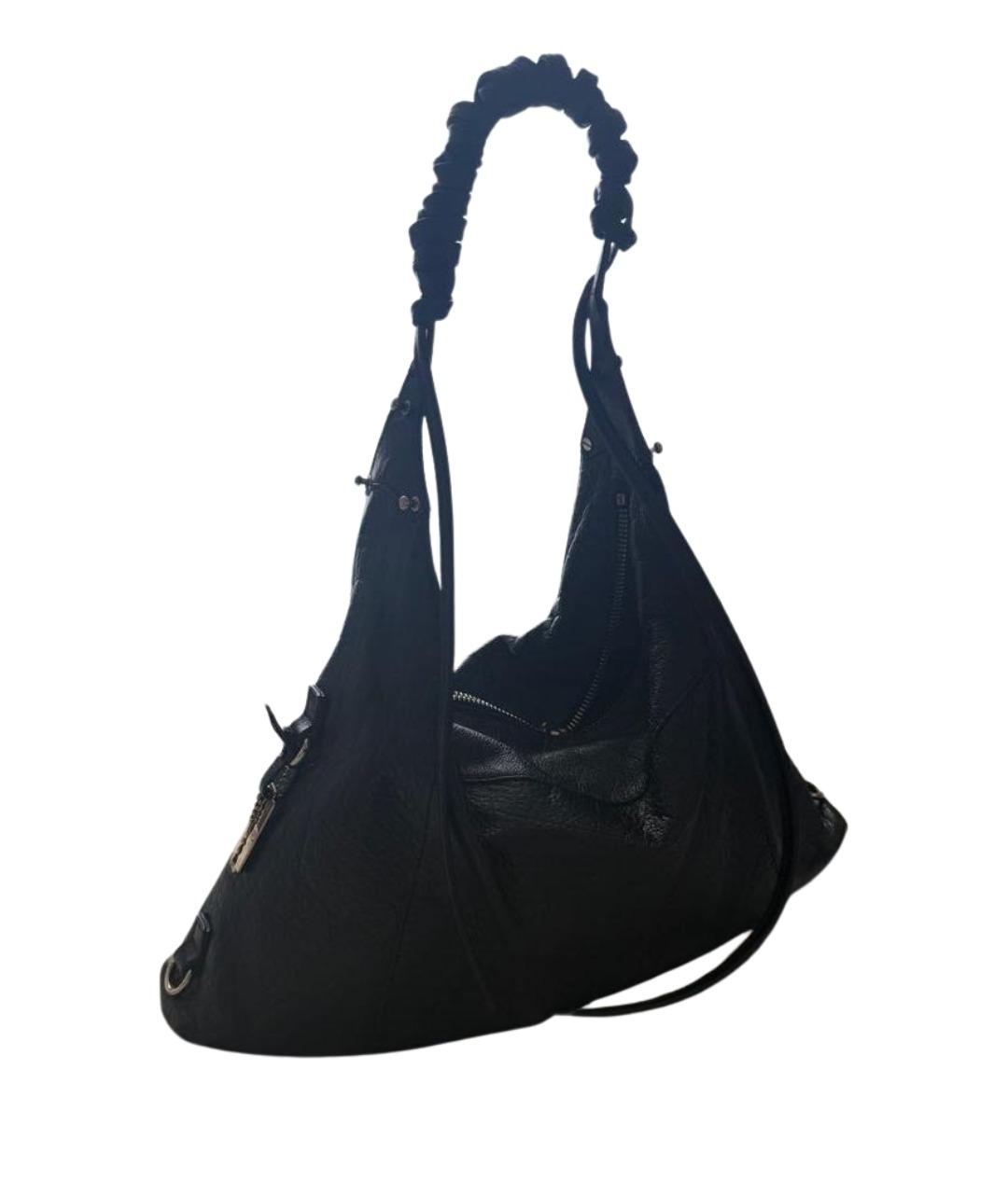 ALEXANDER MCQUEEN Черная кожаная сумка тоут, фото 1