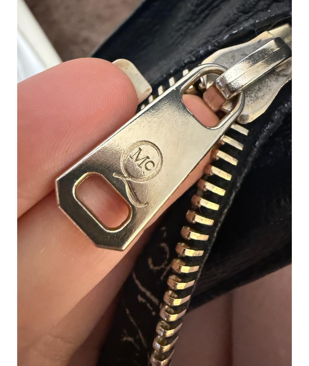 ALEXANDER MCQUEEN Черная кожаная сумка тоут, фото 4