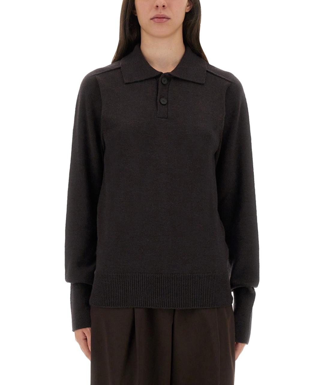 STUDIO NICHOLSON Коричневый шерстяной джемпер / свитер, фото 5