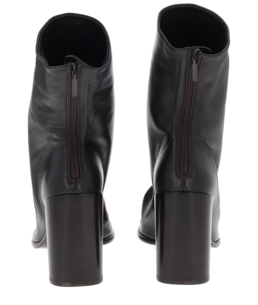 LEMAIRE Коричневые кожаные ботильоны, фото 4