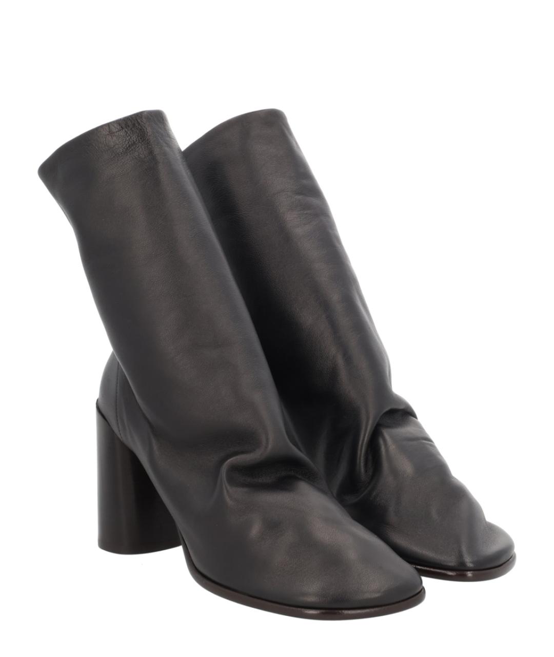 LEMAIRE Коричневые кожаные ботильоны, фото 2