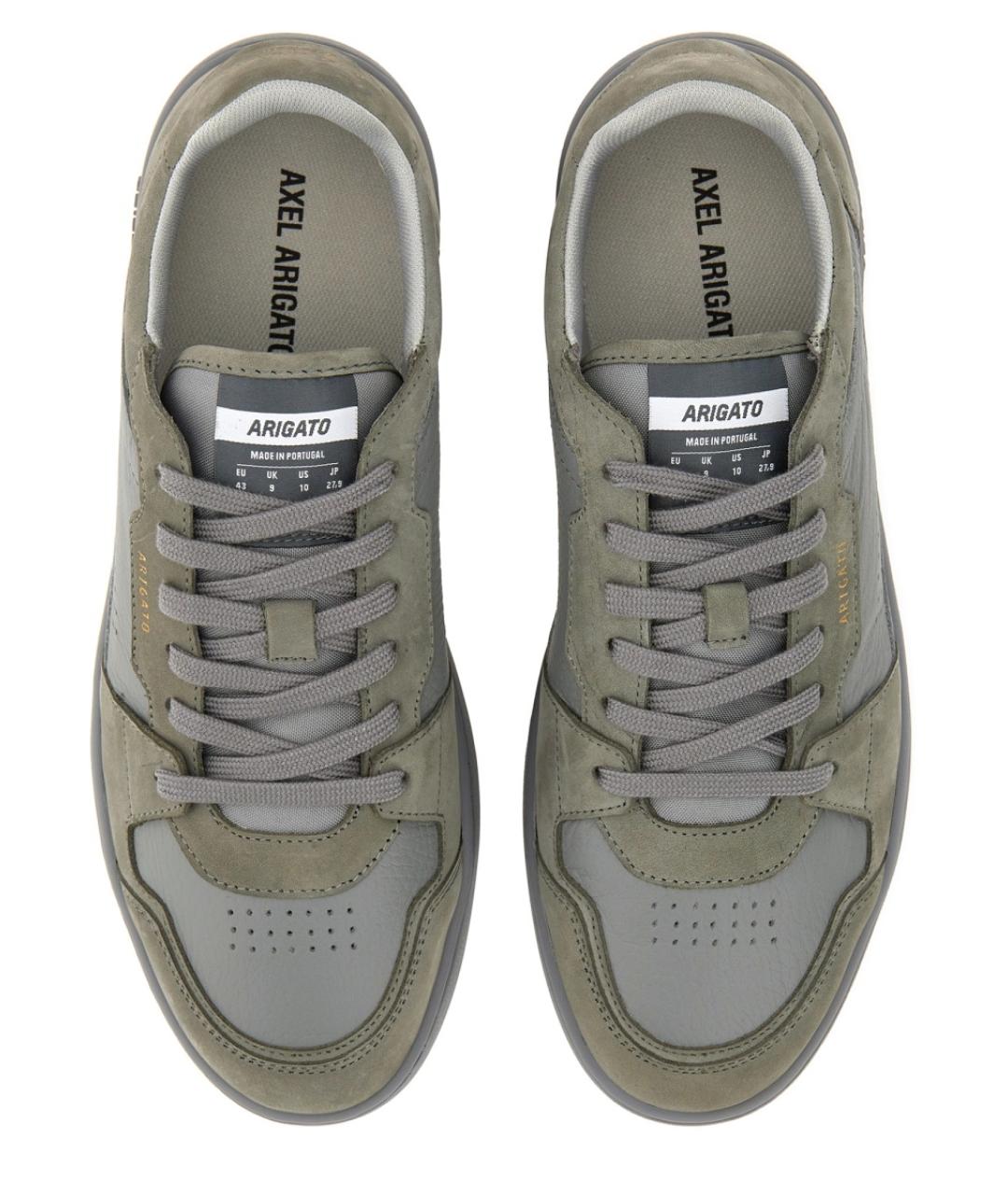 AXEL ARIGATO Серые кожаные низкие кроссовки / кеды, фото 6