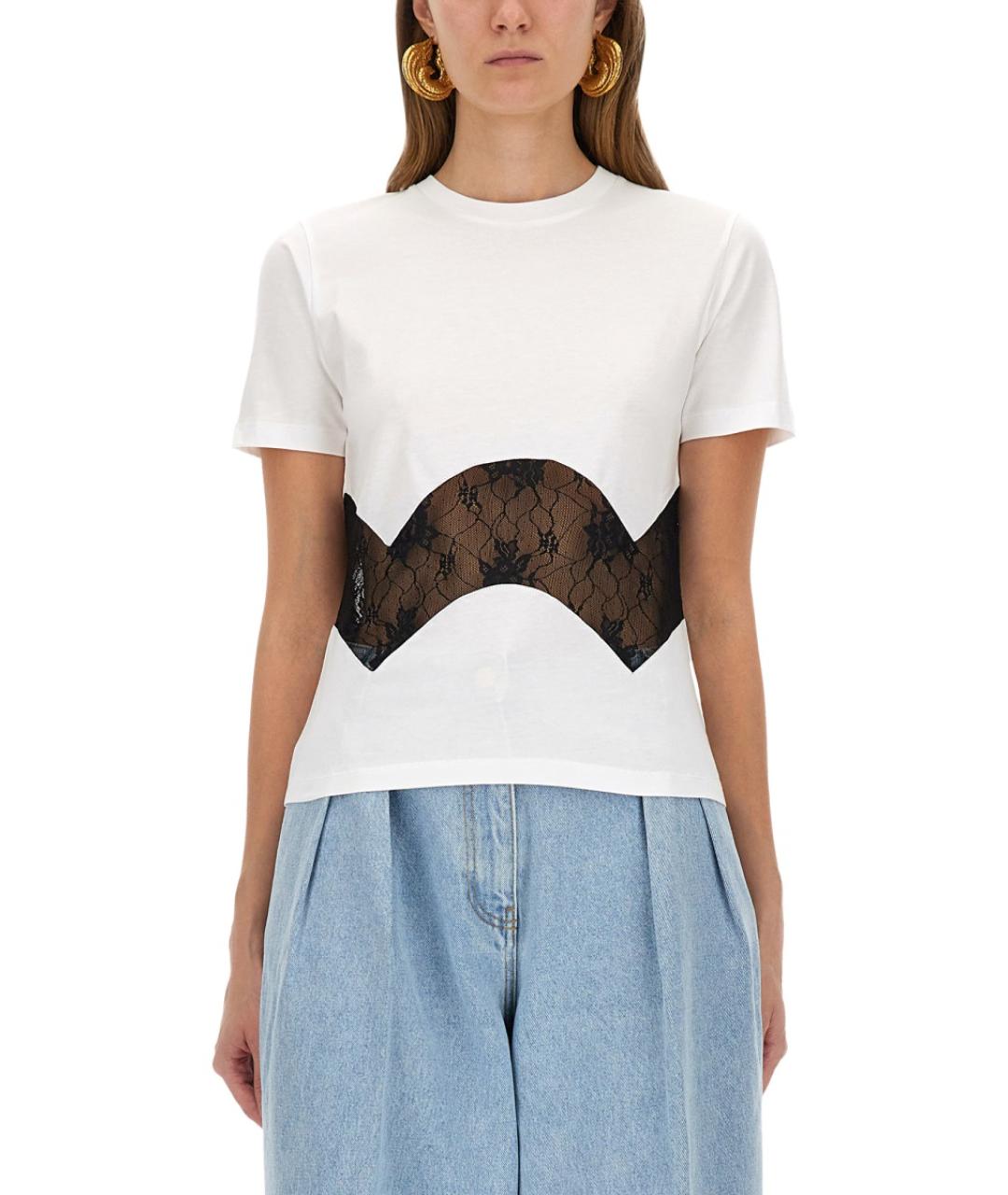 NINA RICCI Белая хлопковая футболка, фото 5