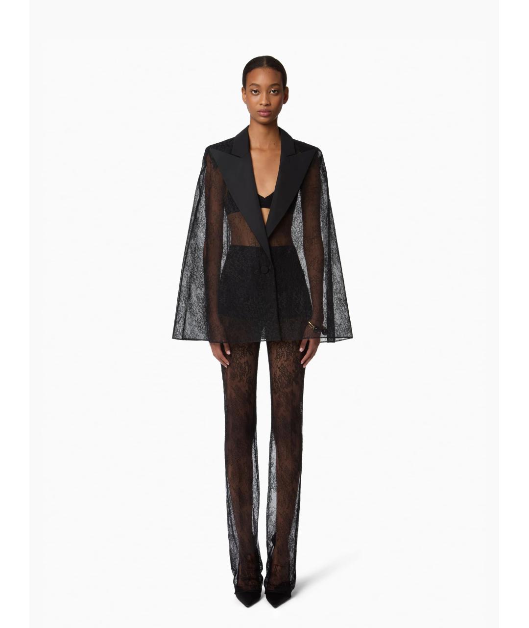 NINA RICCI Черный полиамидовый жакет/пиджак, фото 2