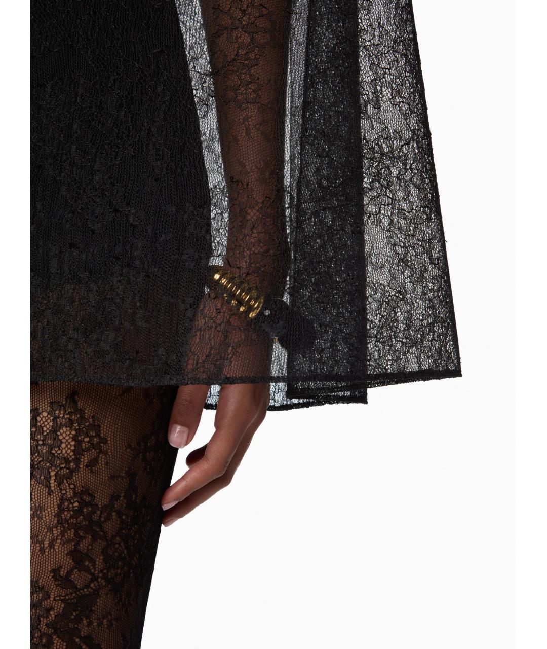 NINA RICCI Черный полиамидовый жакет/пиджак, фото 4