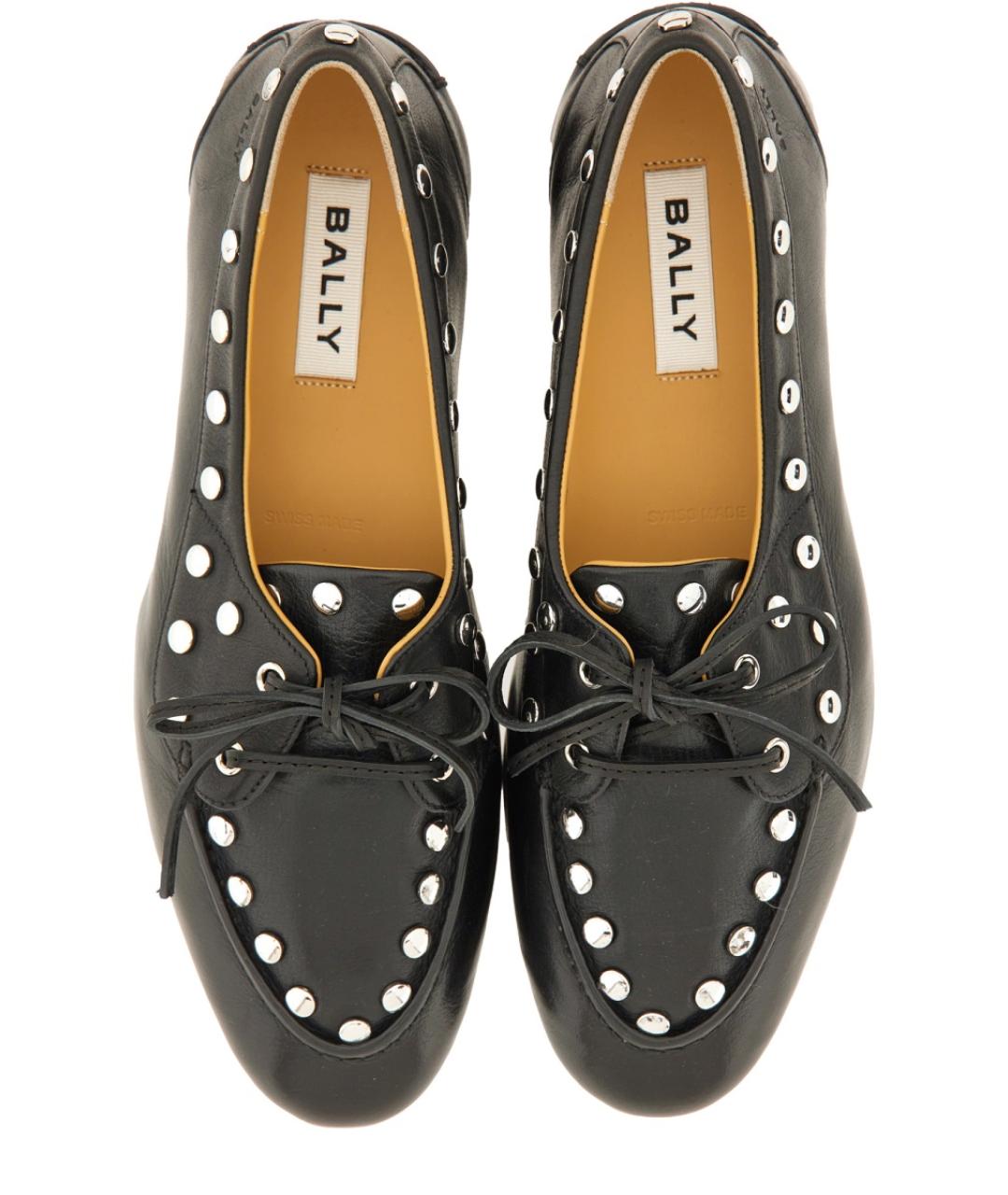 BALLY Черные кожаные лоферы, фото 6