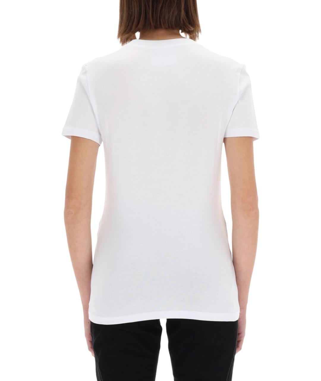 VERSACE JEANS COUTURE Белая хлопковая футболка, фото 3