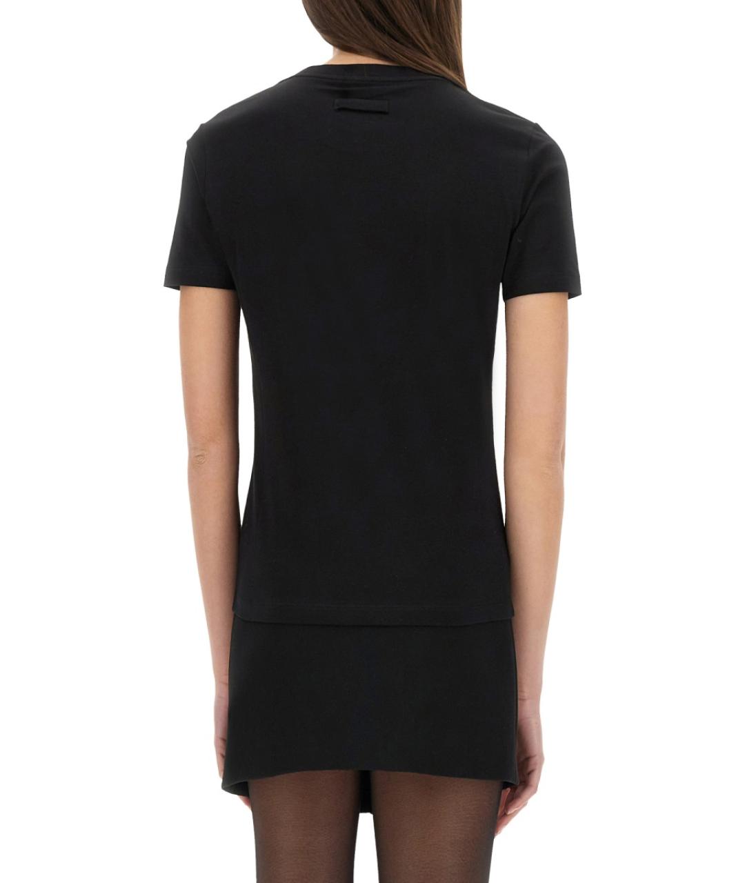 JEAN PAUL GAULTIER Черная хлопковая футболка, фото 3