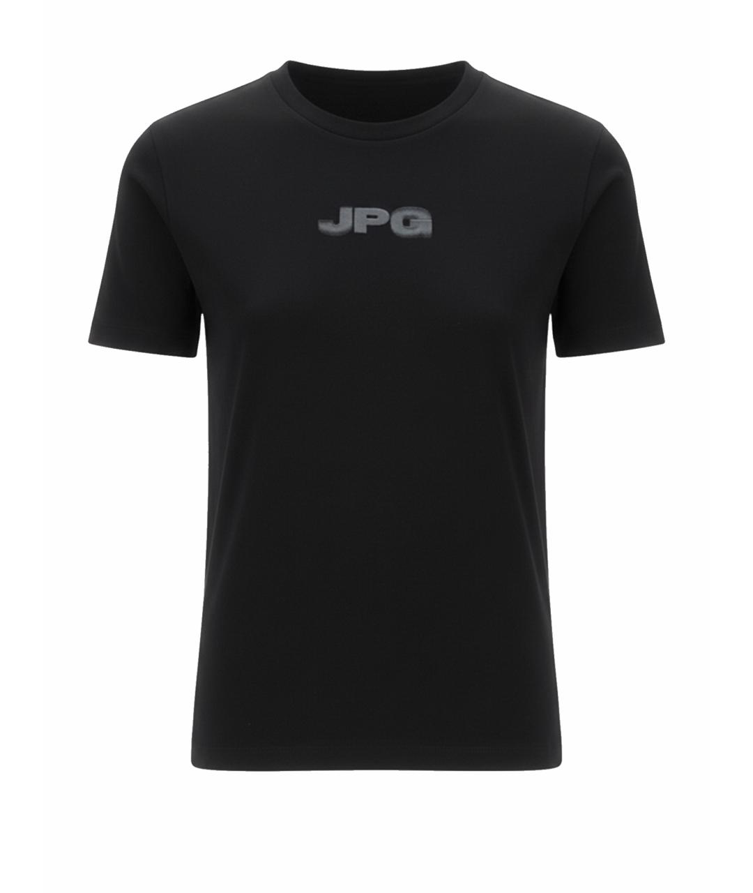 JEAN PAUL GAULTIER Черная хлопковая футболка, фото 1