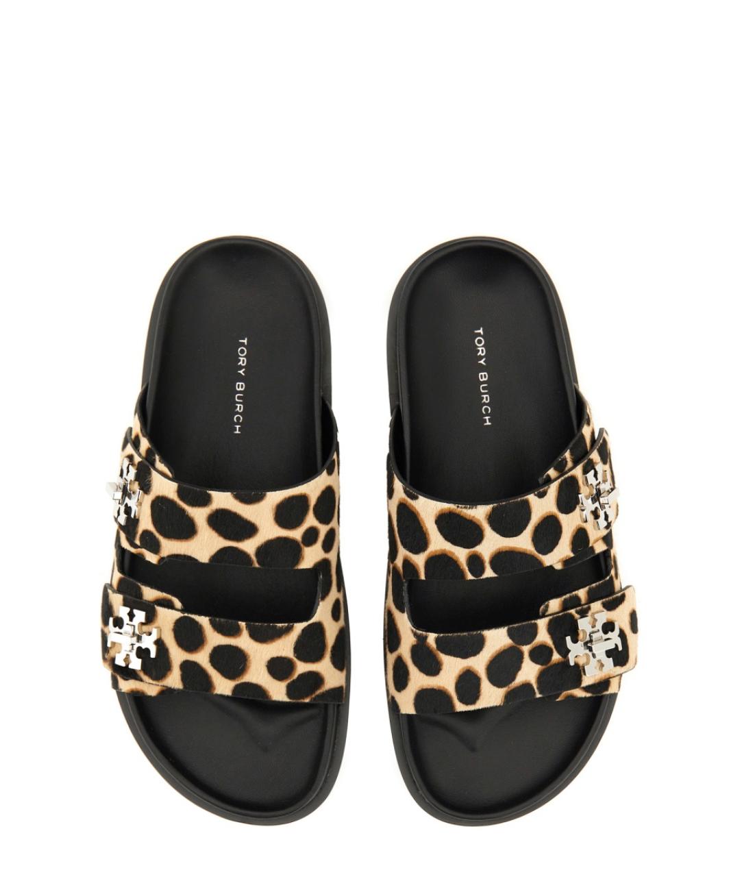 TORY BURCH Мульти кожаные шлепанцы, фото 6