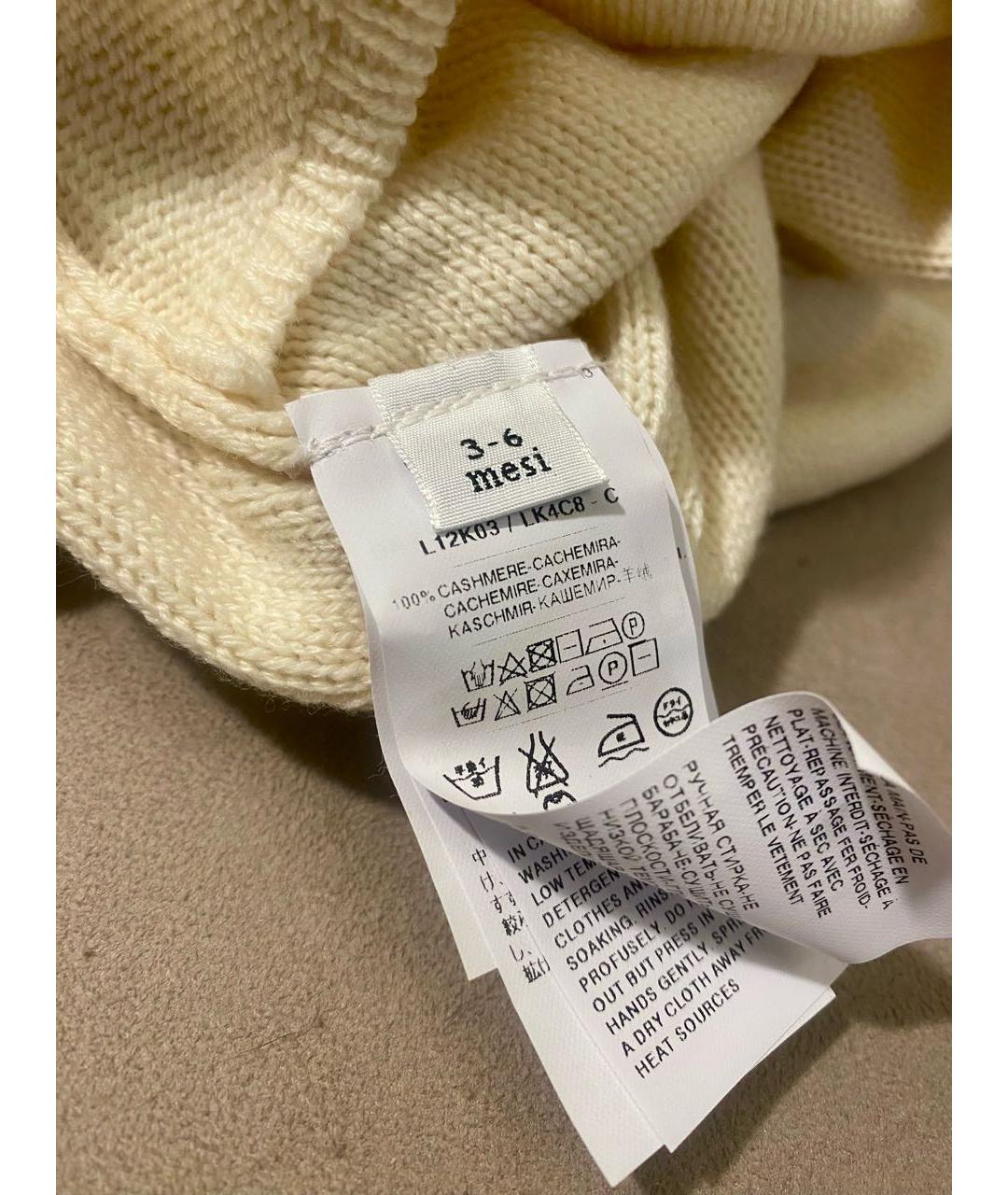 DOLCE & GABBANA KIDS Бежевый кашемировый боди / песочник, фото 5