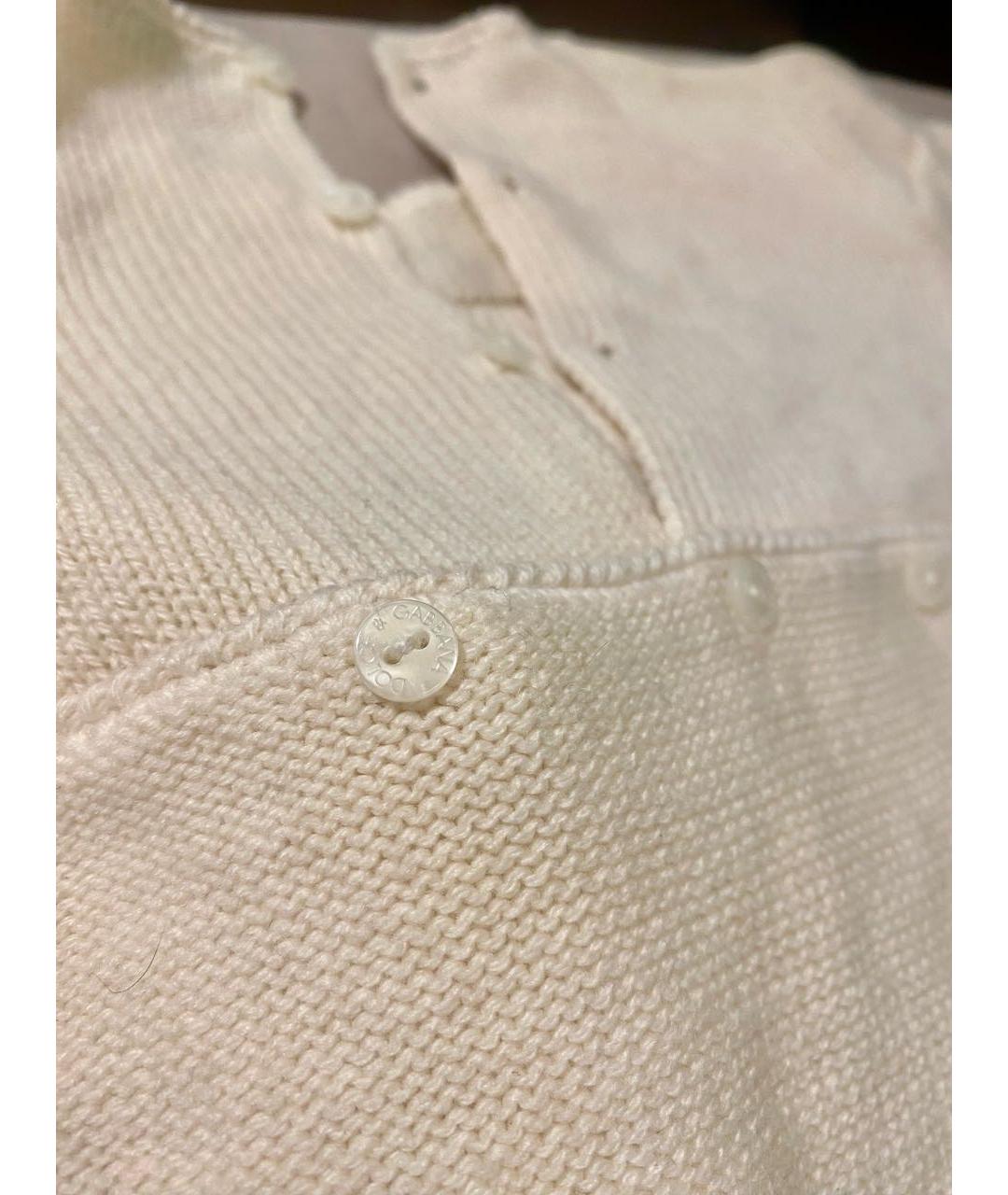 DOLCE & GABBANA KIDS Бежевый кашемировый боди / песочник, фото 7