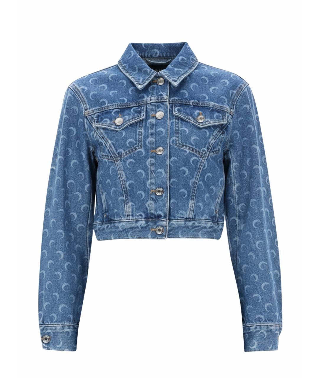 MARINE SERRE Синяя хлопковая куртка, фото 1