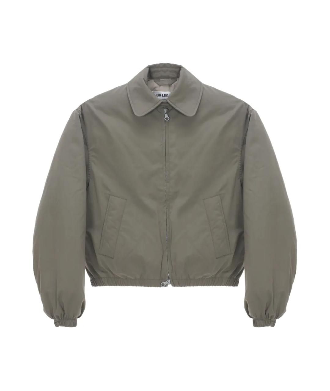 OUR LEGACY Серая хлопко-эластановая куртка, фото 1