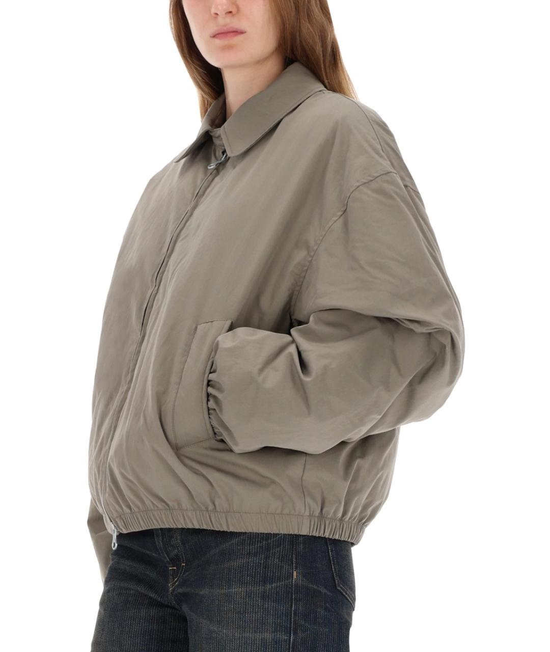 OUR LEGACY Серая хлопко-эластановая куртка, фото 5