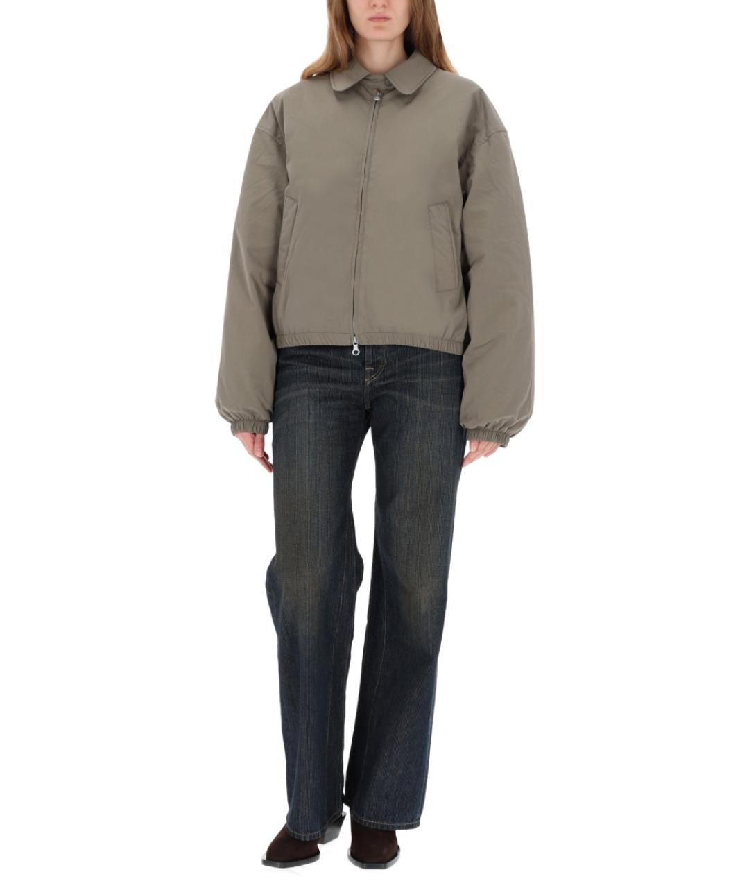 OUR LEGACY Серая хлопко-эластановая куртка, фото 3