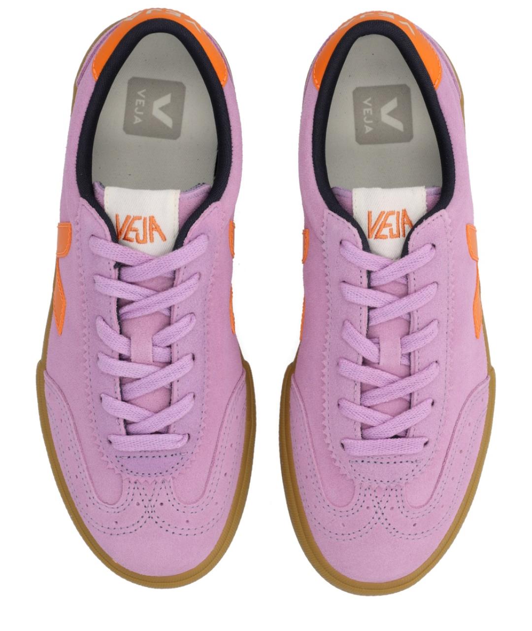 VEJA Фиолетовые кожаные кроссовки, фото 5