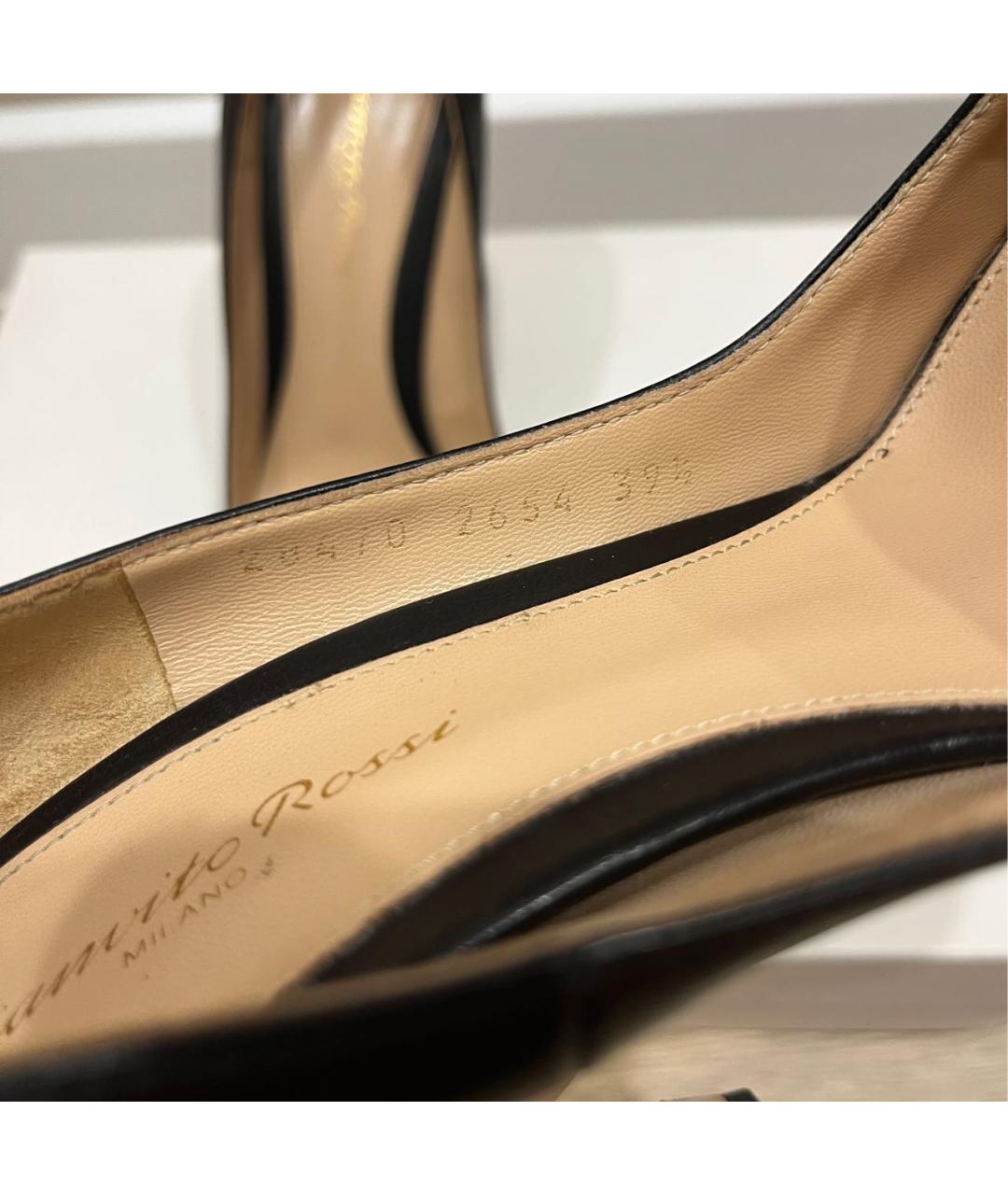 GIANVITO ROSSI Черные кожаные туфли, фото 6