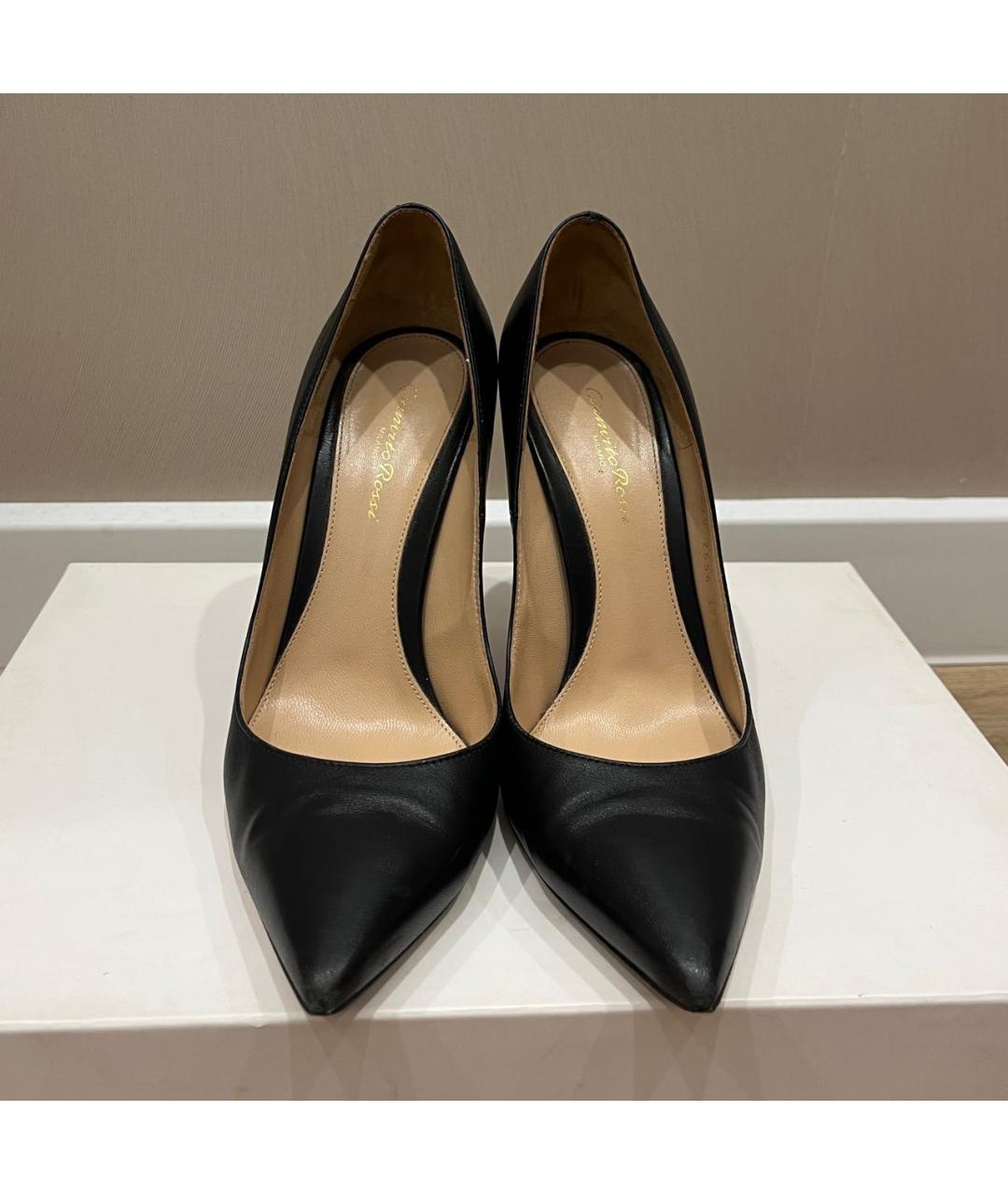 GIANVITO ROSSI Черные кожаные туфли, фото 2