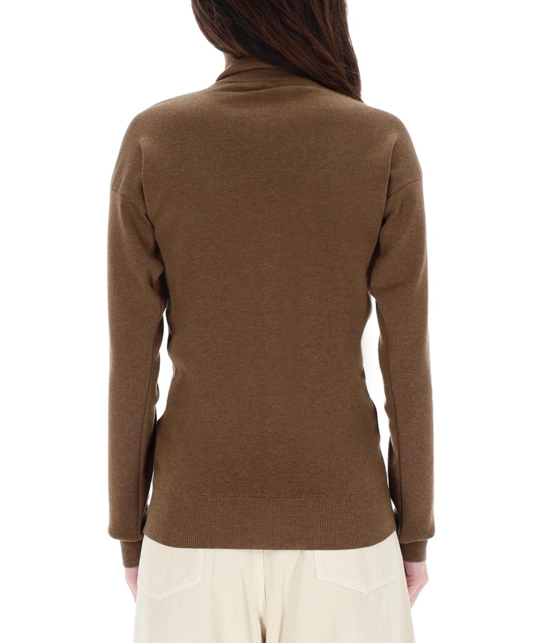 LEMAIRE Коричневый шерстяной кардиган, фото 3