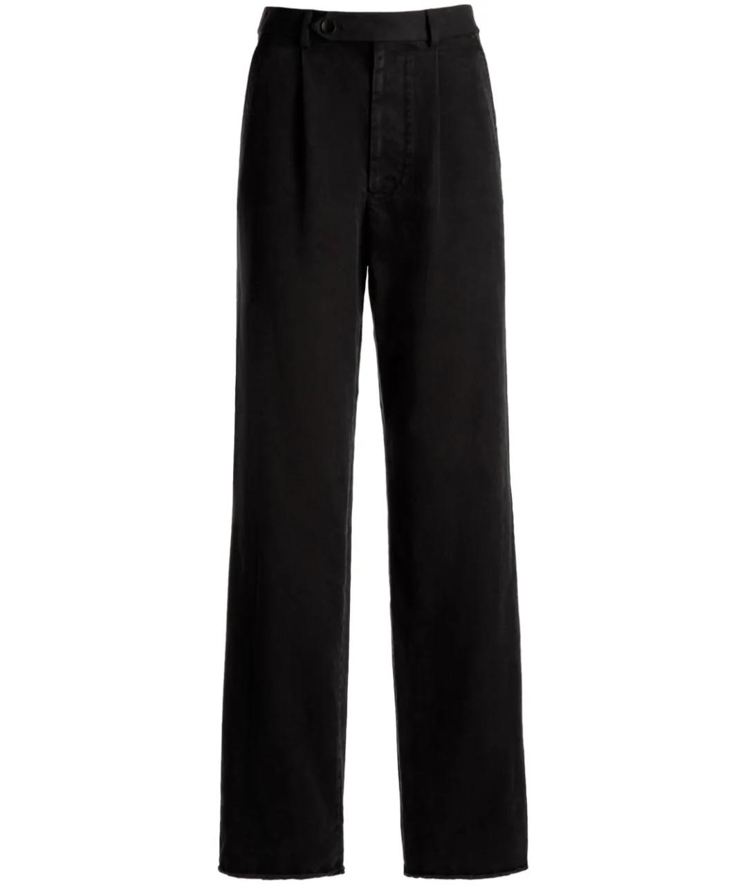 BALLY Черные хлопковые повседневные брюки, фото 1