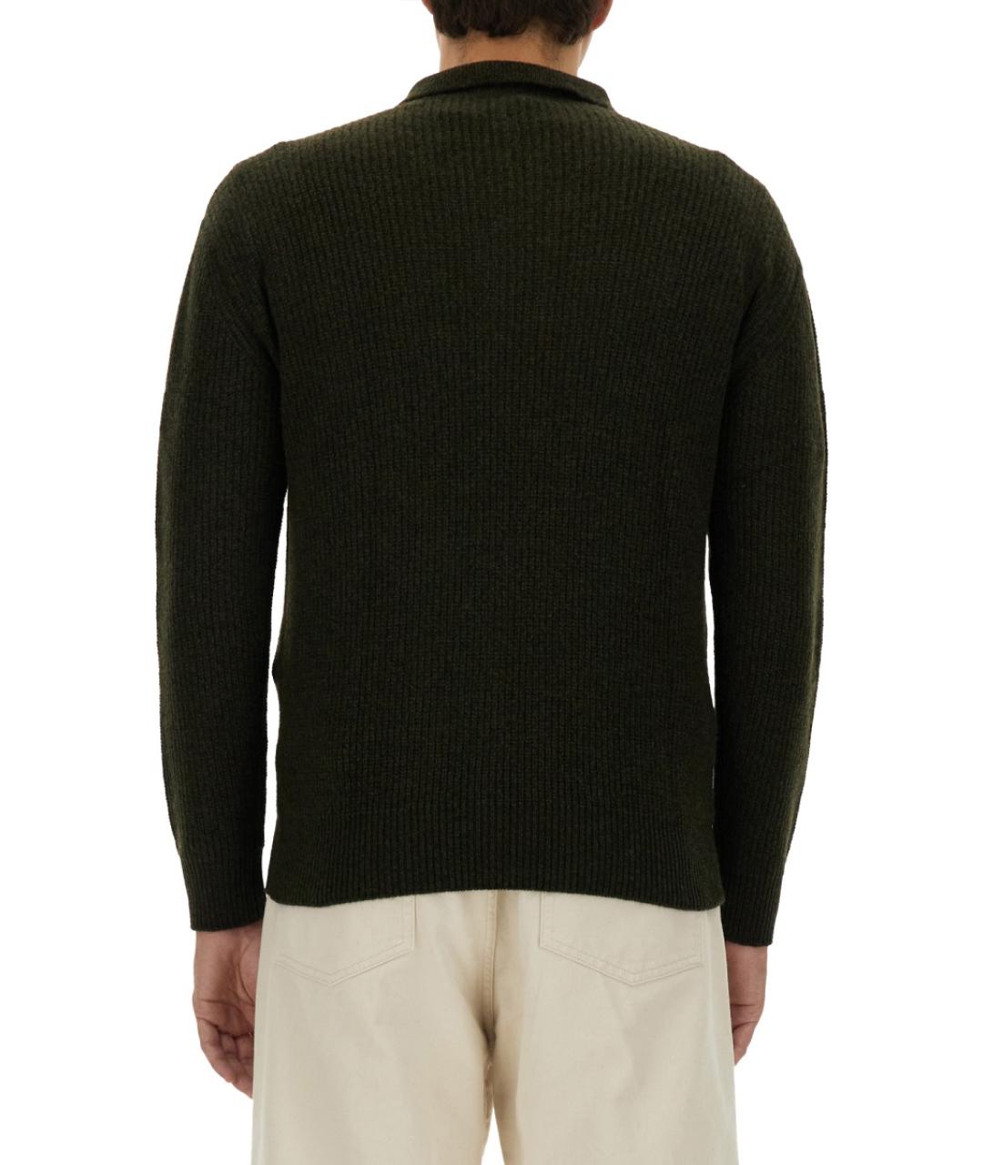 ASPESI Хаки шерстяной джемпер / свитер, фото 3