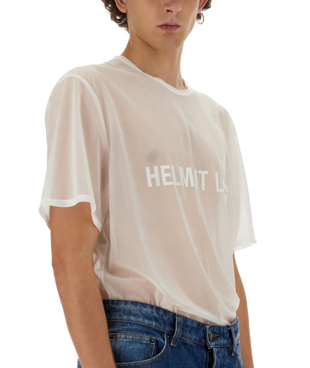 HELMUT LANG Белая футболка, фото 4