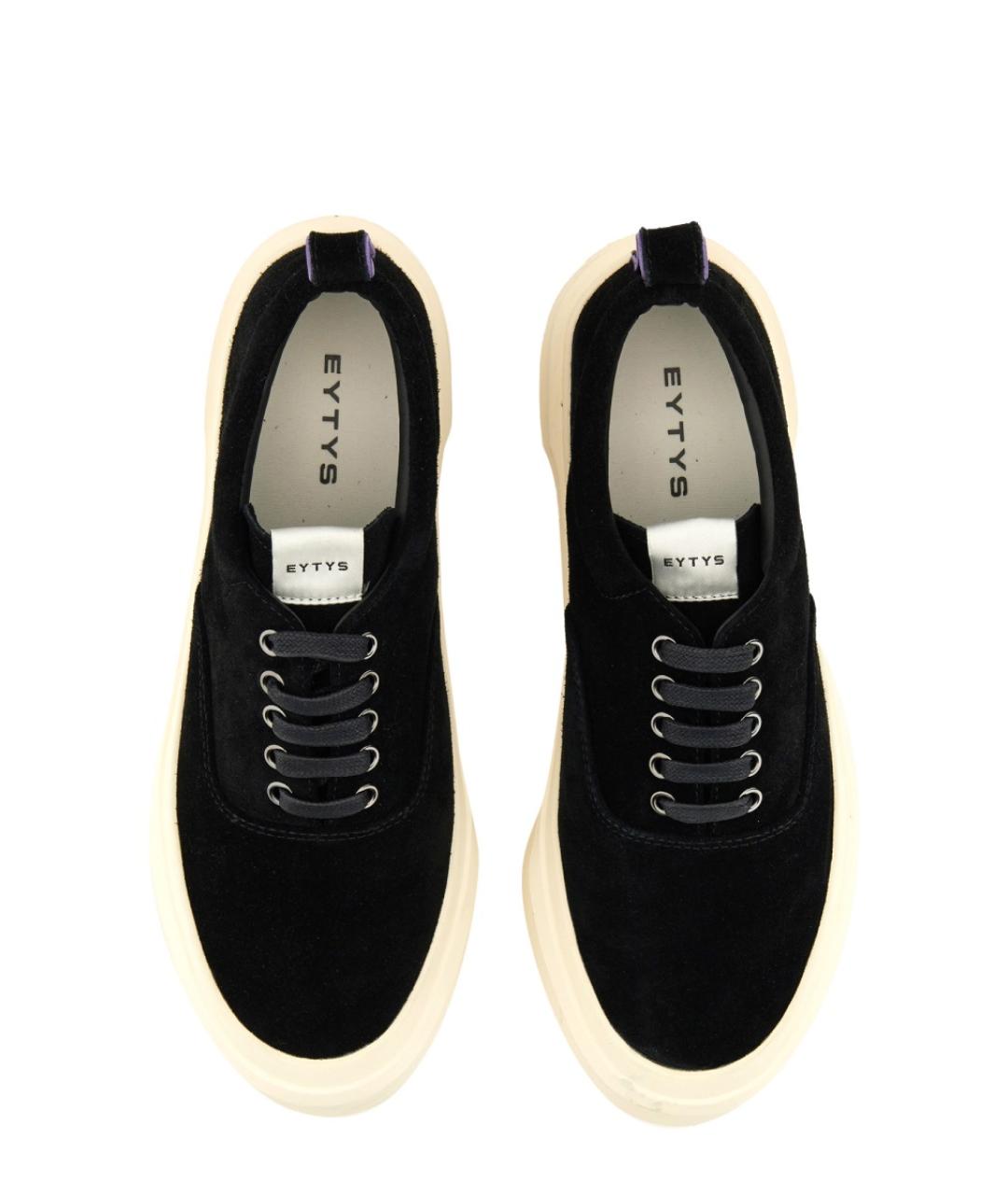 Eytys Черные кожаные низкие кроссовки / кеды, фото 2